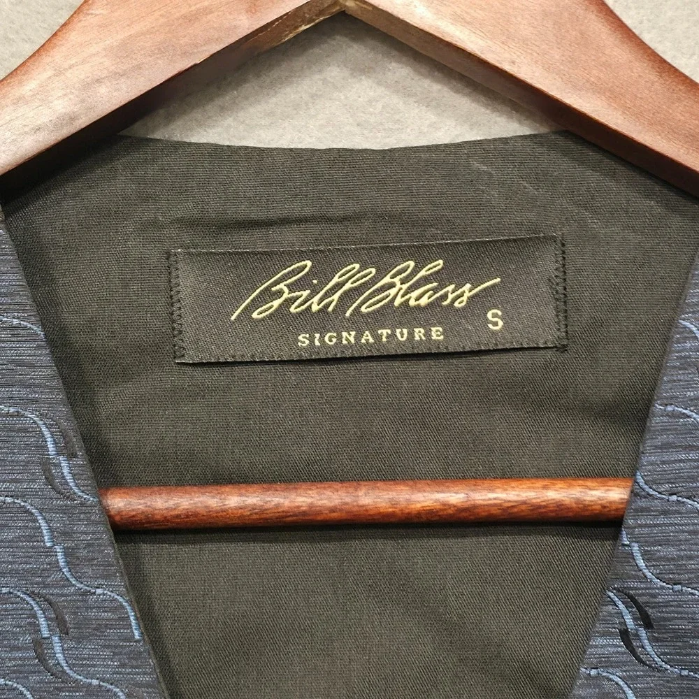Bill Blass Signature Blue Tuxedo Vest Size Small‎